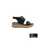 Zaim Kundura Kadın Siyah Hakiki Deri Sandalet 505320023-1 Siyah-37