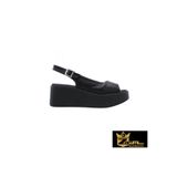 Zaim Kundura Kadın Siyah Hakiki Deri Sandalet 505320161-1 Siyah-38