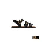 Zaim Kundura Kadın Siyah Hakiki Deri Sandalet 505320345-1 Siyah-40