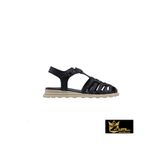 Zaim Kundura Kadın Siyah Hakiki Deri Sandalet 505329021-1 Siyah-37
