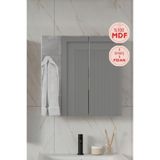 Zakkum 60X60 Cm Aynalı %100 Mdf Banyo Üst Dolap