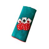 ZALE HOME Las Vegas Çuha Yuvarlak Oyun Masa Örtüsü 150cm