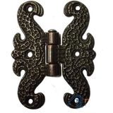 Zamak Kelebek Menteşe - Büyük, 50X67MM, Oksit, 100 Adet - Renkli