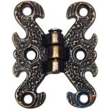 Zamak Kelebek Menteşe - Küçük, 30X40MM, Oksit, 1 Adet - Renkli
