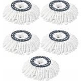 Zambak Döner Başlıklı Spin Mop Türü Temizlik Seti Yedek Mikrofiber Mop Paspas 5 'Li