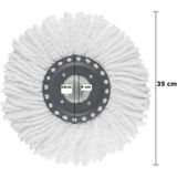 Zambak Paspas Yedeği Mikrofiber Mop Vilada Ucu - Krem