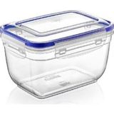 Zambak Plastik 2,5 Litre 20X10CM Pratik ve Kullanışlı Ergonomik Saklama Kabı - Beyaz - yok