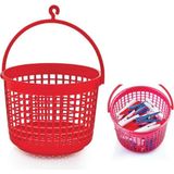 Zambak Plastik Mandal Sepeti - Renkli - standart