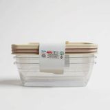 Zambak Plastik Zambak 3Lü Saklama Kabı 0.75 Lt ZP 658