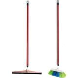 Zambak Yer Fırçası 40 cm + Çekpas + Metal Sap x 2 4'lü Set