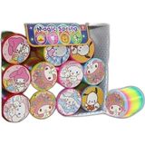 Zamerya Sanrio Karakterli Magic Spring Stres Yayı - Standlı Gökkuşağı Renkli Oyuncak Seti 12'li ALK3988
