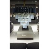 Zamira 50 Gold 50 Lilik Kristal Taşlı Lüks Avize - Yatak Odası - Salon - Mutfak - Hol Altın