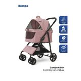Zampa Albon Kedi Köpek Arabası Gri Ld02-G 53X77x100 Cm
