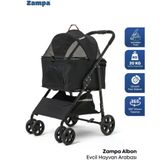 Zampa Albon Kedi & Köpek Arabası Siyah