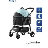 Zampa Celes Kedi & Köpek Arabası Mavi-Siyah (Ld02x-Bl) | Konforlu Ve Prestijli Seyahat Çözümü