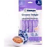 Zampa Creamy Delight Ton Balıklı & Krill Kedi Krema Ödül Maması – 16gr x 5 - kedi ödülü