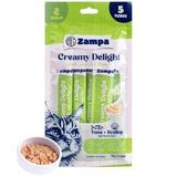 Zampa Creamy Delight Ton Balıklı Ve Deniz Taraklı Krema Kedi Ödülü 5x16 Gr
