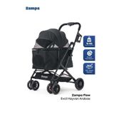 Zampa Flow Kedi ve Köpek Arabası 53x73x97cm (Siyah)