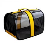 Zampa Flybag Sarı 25x26x44 cm Kedi Köpek Şeffaf Taşıma Çantası