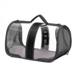 Zampa Flybag Siyah 25x26x44 cm Kedi Köpek Şeffaf Taşıma Çantası