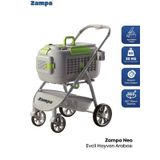 Zampa Neo Kedi & Köpek Arabası Gri (DH08-G) | Konforlu ve Güvenli Seyahat Çözümü ST05170