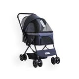 Zampa Nova 52x76.5x95 cm Lacivert Kedi ve Köpek Gezdirme Arabası