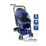 Zampa Nova (BL08 Navy Blue) Kedi Köpek Arabası Lacivert 52X76.5X95 Cm BL08-N