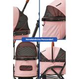 Zampa Orbit Kedi ve Köpek Taşıma Arabası - Pembe - Standart