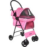Zampa Pembe Kedi Köpek Arabası 42 x 63 x 89 cm Hafif ve Dayanıklı Polyester ile 15 Kg Kapasite