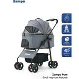 Zampa Pure Kedi & Köpek Arabası Gri
