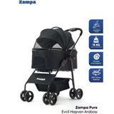 Zampa Pure Kedi & Köpek Arabası Siyah