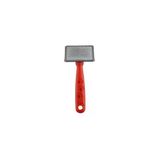 Zampa Slikon Top Başlıklı Kedi Ve Köpek Fırçası Medium Kırmızı 14X6 Cm
