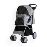 Zampa SP02P-G Gri 46x78x99 cm Favorite Kedi ve Köpek Gezdirme Arabası