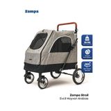 Zampa Stroll 69x81x110 cm Gri Kedi ve Köpek Taşıma Arabası