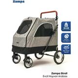 Zampa Stroll Kedi & Köpek Arabası Gri