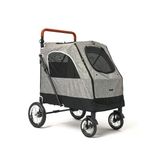 Zampa Stroll L01g-G Gri Kedi Köpek Arabası - Katlanabilir, Geniş Pusetli, 55 Kg Taşıma