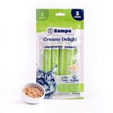 Zampa Ton Balıklı ve Deniz Taraklı Krema Kedi Ödül Maması 16gr (5'li)