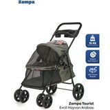 Zampa Tourist Kedi & Köpek Arabası Gri