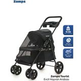 Zampa Tourist Kedi & Köpek Arabası Siyah