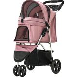 Zampa Triboro Pembe Kedi ve Köpek Taşıma Arabası - Standart