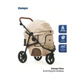 Zampa Vero Kedi Köpek Arabası Bej Dh09-Bj 45X100x108 Cm
