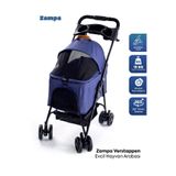 Zampa Verstappen Kedi Köpek Arabası Lacivert SP02FN 45X64X96 Cm SP02F-N