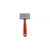 ZAMPA Zampa Silikon Top Başlıklı Kedi/Köpek Tarak S 14x6cm, Kırmızı