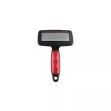 ZAMPA Zampa Slikon Top Başlıklı Kedi/Köpek Tarak M 14x9cm, Kırmızı