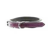 ZAMPA Zampa Yumuşak Dokulu Gerçek Deri Soho Köpek Boyun Tasması 2x42 cm BORDO