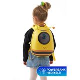 Zampago Bee Led Işıklı Çocuk Sırt Çantası - 10.000 mAh Powerbank Hediyeli