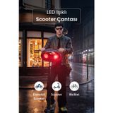 Zampago LED Işıklı Akıllı Scooter Çantası - SCT-1