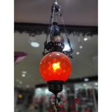 Zanaat Cam Metal Avize Sarkıtmalı Koleksiyon Değerli Toplam Ölçü 110X25CM Otantik Sarkıt 1 Adet - Renkli