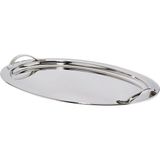 Zanetto Gümüş Kaplamalı Oval Tepsi