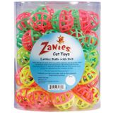 Zanies Plastik Kafes Topları Kedi Oyuncak Kutusu, 50'li Paket
